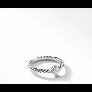 David Yurman Quatrefoil Ring with Diamonds